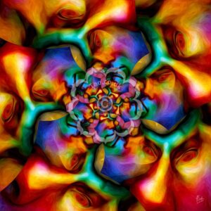 Psychedelic faces